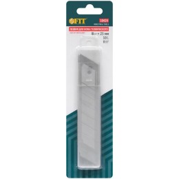 Набор лезвий для ножа технического 25мм 8 сегментов сталь SK5 (уп.10шт) FIT 10424