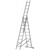 Лестница трехсекционная 3х9 H=257/426/591см 11.18кг алюм. FIT 65434