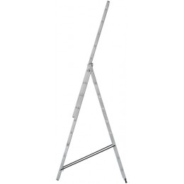 Лестница трехсекционная 3х9 H=257/426/591см 11.18кг алюм. FIT 65434