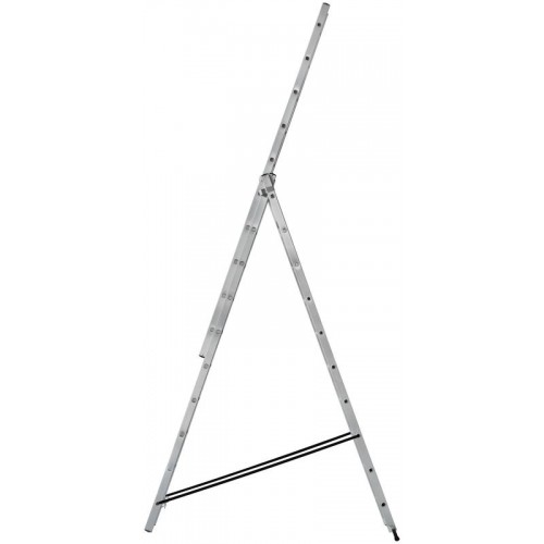 Лестница трехсекционная 3х10 H=285/481/674см 12.19кг алюм. FIT 65435