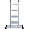 Лестница-трансформер четырехсекционная 4х4 13.2кг алюм. FIT 65450