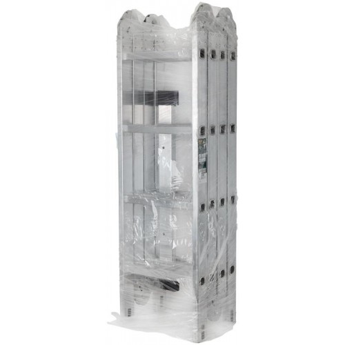 Лестница-трансформер четырехсекционная 4х4 13.2кг алюм. FIT 65450