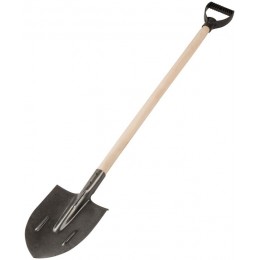 Лопата штыковая 210х385х1440мм деревянный черенок; рельсовая сталь FIT 77193