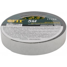 Лента клеящая 2-х сторонняя монтажная на вспененной основе 25ммх5м черн. FIT 11793