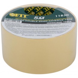Лента клейкая двусторонняя на тканевой основе 48ммх5м FIT 11830