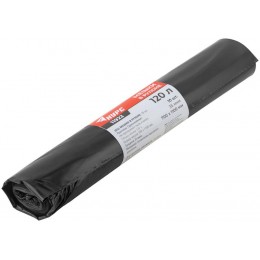 Мешок для строительного мусора ПВД прочные 120л 700х1100мм толщина 35мкм (уп.10шт) КУРС 11922