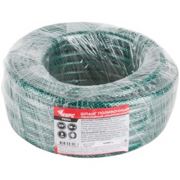 Шланг поливочный трехслойный армированный 1/2дюймх1.8ммх15м зел. КУРС 76304