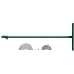 Бур садовый L1000мм 2 насадки 150мм и 200мм КУРС 77241