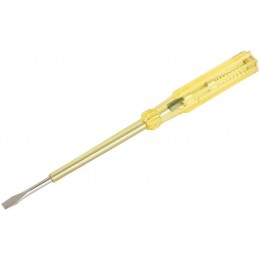 Отвертка индикаторная 100-500В 190мм желт. ручка КУРС 56502