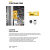 Уровень-брелок 100мм 2 глазка магниты пластик. FIT 17832