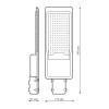 Светильник светодиодный Avenue ДКУ 120Вт 4000К IP65 11000лм 546х170х67 190-250В КСС 