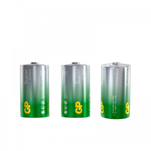 Элемент питания алкалиновый D/LR20 1.5В Super Alkaline G-Tech 13AA21-2CRSBC2 20/160 (блист.2шт) GP 1225