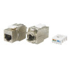 Вставка Keystone Jack RJ-45(8P8C) кат. 5e экранир. 180град. Toolless KJ8-8P8C-C5e-180-TLS-SH-F-WH бел. Hyperline 426191