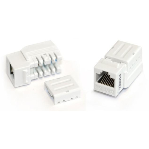 Вставка KJNE-8P8C-C5e-90-WH Keystone Jack RJ45(8P8C) кат. 5e 110 IDC зад. с помощью NE-TOOL бел. Hyperline 46653