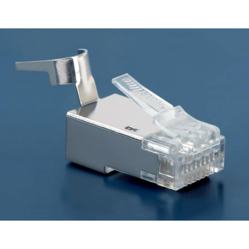 Разъем RJ45 8P8C кат.6 FTP PLUG-8P8C-UV-C6-TW-SH-10 экранир. универс. (уп.10шт) Hyperline 49340