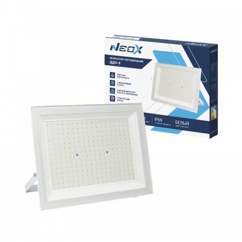 Прожектор светодиодный ДДО-8 200Вт 6500К IP65 20000лм 230В 100лм/Вт бел. NEOX 4690612066691