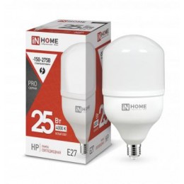 Лампа светодиодная LED-HP-PRO 25Вт 4000К нейтр. бел. E27 2380лм 230В IN HOME 4690612031057