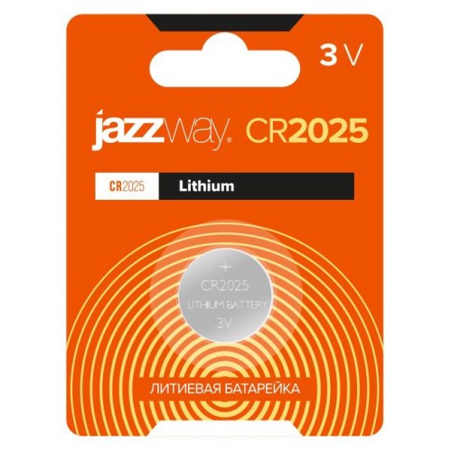 Элемент питания литиевый CR2025 3В BL-1 (блист.1шт) JazzWay 2852861