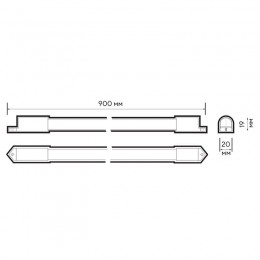 Светильник светодиодный PLED T4i 900 12Вт 4000К IP65 ДСП ДПО JazzWay 5047556
