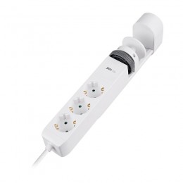 Удлинитель 3х1.5м на струбцине с заземл. с выкл. 3 USB выхода (2А+1С) IP20 ПВС 3х1 ETD-03U-150-wh (3х1.5) бел. JAZZway 5059535