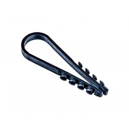 Дюбель-хомут PCD-R 05-10-45-100BL для круглого кабеля PA6.6 черн. (уп.100шт) JazzWay 5054844