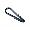 Дюбель-хомут PCD-R 19-25-65-100BL для круглого кабеля PA6.6 черн. (уп.100шт) JazzWay 5054882