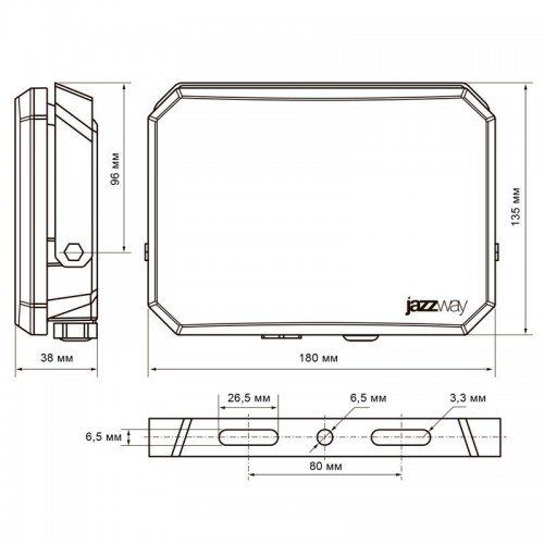 Прожектор светодиодный PFL-SA 100Вт 6500К IP65 OPAL СДО Pro JazzWay 5065932