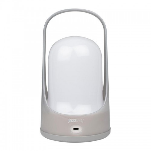 Фонарь светодиодный аккумуляторный кемпинговый Accu5-L60-gy 60SMDх0.5Вт 220/350/650лм 8000-9000К IP20 (Li-ion аккумулятор 3.7В 18650 3600мА.ч) диммер сер. JazzWay 5058323