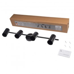 Светильник PCL-0404 4xGU10 IP20 230В BL настен./потолочн. декор. под лампу JazzWay 5066687