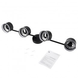 Светильник PCL-0804 max 20Вт (каждая лампа) 4xGX53 IP20 230В BL настен./потолочн. декор. под лампу JazzWay 5066922