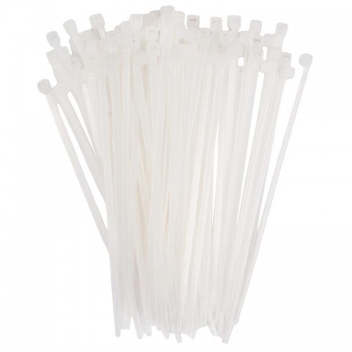 Хомут кабельный PCT 2.5х100-100WH 2.5х100 PA6.6 бел.(уп.100шт) JazzWay 5053526