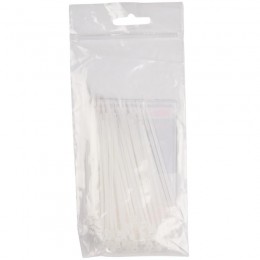 Хомут кабельный PCT 2.5х080-100WH 2.5х80 PA6.6 бел.(уп.100шт) JazzWay 5053670
