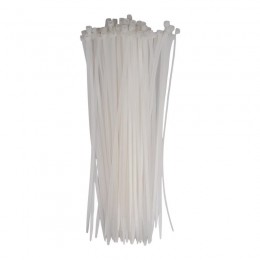 Хомут кабельный PCT 4.8х300-100WH 4.8х300 PA6.6 бел.(уп.100шт) JazzWay 5054035