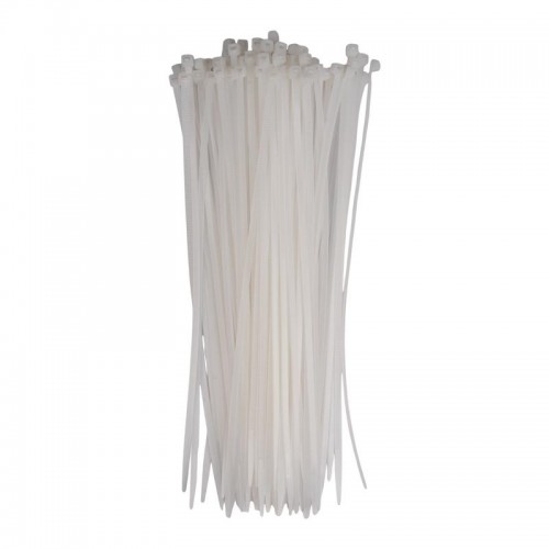 Хомут кабельный PCT 4.8х300-100WH 4.8х300 PA6.6 бел.(уп.100шт) JazzWay 5054035