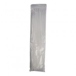 Хомут кабельный PCT 4.8х400-100WH 4.8х400 PA6.6 бел.(уп.100шт) JazzWay 5054097