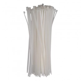 Хомут кабельный PCT 7.6х350-100WH 7.6х350 PA6.6 бел.(уп.100шт) JazzWay 5054219