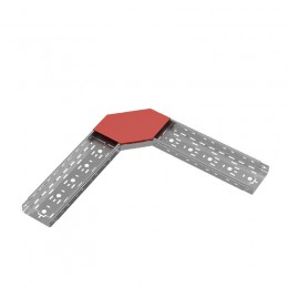 Крышка для угла горизонтального 90град. осн.150 сталь 1мм 