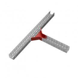 Ответвитель для лотка Т-образ. 100х80 сталь 1мм 