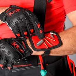 Пояс монтажный усиленный KM-BELTBAGSET-23 с подсумками; разгрузочн. ремнями и магнитным держателем КМ LO51642