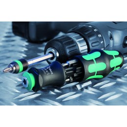 Набор бит с отверткой-битодержателем Kraftform Kompakt 28 6 предметов Wera WE-134491