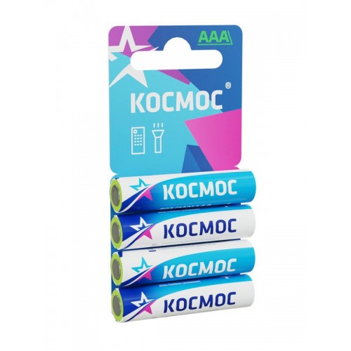 Элемент питания солевой AAA/R03 4хBL (блист.4шт) КОСМОС KOCR034BL