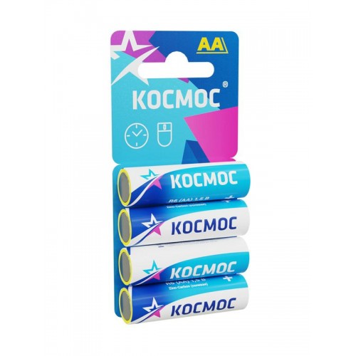 Элемент питания солевой AA/R6 4хBL (блист.4шт) КОСМОС KOCR64BL