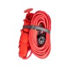 Удлинитель на каучуковой колодке 3х10м 16А IP44 250В 4кВт каучук КГ 3х2.5 красн. УХз16 Россия КОСМОС YKsm10m-3g(16A)KG-R