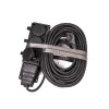 Удлинитель на каучуковой колодке 3х15м 16А IP44 250В 4кВт каучук КГ 3х2.5 черн. УХз16 Россия КОСМОС YKsm15m-3g(16A)KG-B