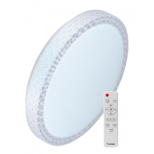 Светильник светодиодный PREMIUM SAPHIR 120Вт 230В 3000-6500К 9600лм IP40 495х115мм настенно-потолочный управляемый с пультом ДУ КОСМОС KSSaph120W