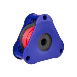 Удлинитель на треугольной катушке 4х30м без заземл. 16А IP44 3.5кВт ПВС 2х2.5 УКП КОСМОС YKTKsm30m-4g(2.5)