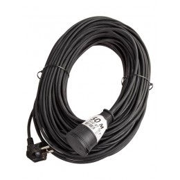 Удлинитель-шнур 1х50м 10А IP44 3500Вт 220-350В КГ 2х1.0мм каучук КОСМОС YSHKsm50m-1g(10A)KG