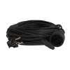 Удлинитель-шнур 1х50м 10А IP44 3500Вт 220-350В КГ 2х1.0мм каучук КОСМОС YSHKsm50m-1g(10A)KG