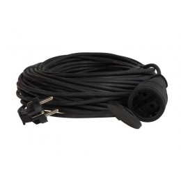Удлинитель-шнур 1х50м 10А IP44 3500Вт 220-350В КГ 2х1.0мм каучук КОСМОС YSHKsm50m-1g(10A)KG