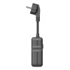 Удлинитель с сетевым фильтром 3х0.3м 10А 2USB + 1USBC 2500Вт ПВС 3х1 компакт черн. КОСМОС FRKsm0.3m-3g(B)USB